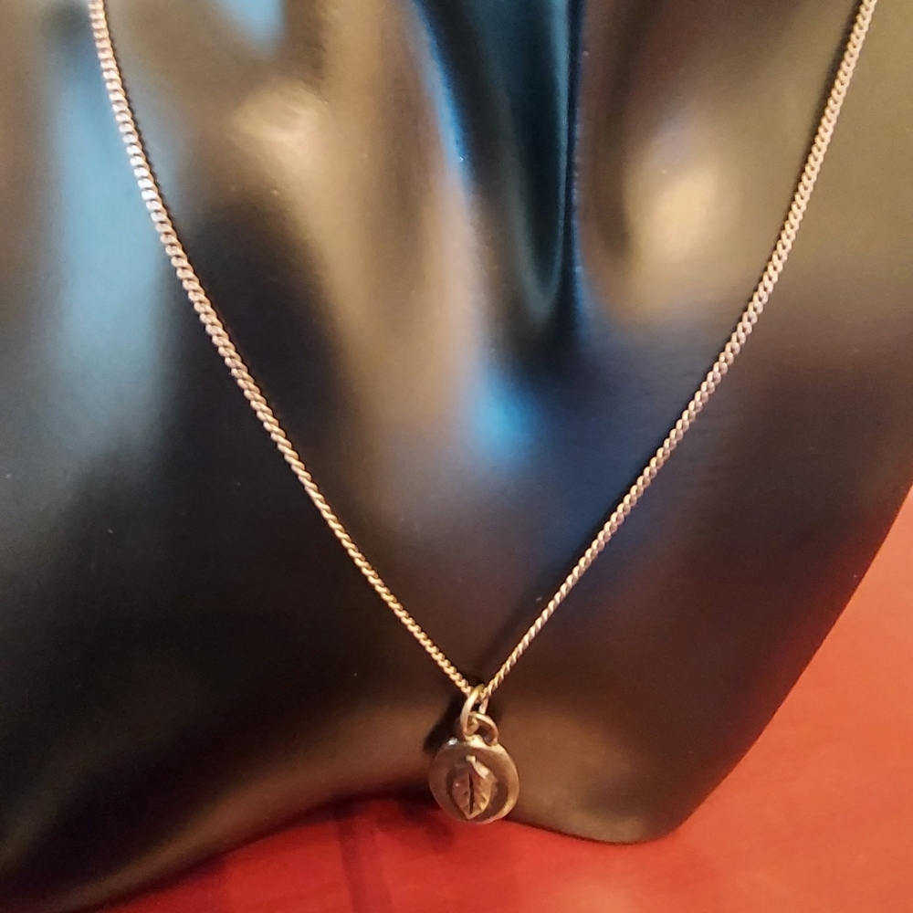 Vintage Sterling silver long necklace